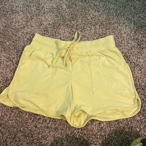 Plain Lime Green Shorts